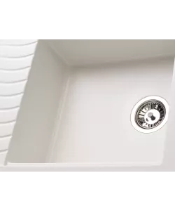 Kitchen sink MILA 1B1D WHITE
